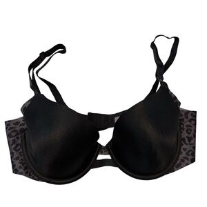 Warner's 34B No Side Effects Underwire Convertible T-Shirt Black Bra RB5781A